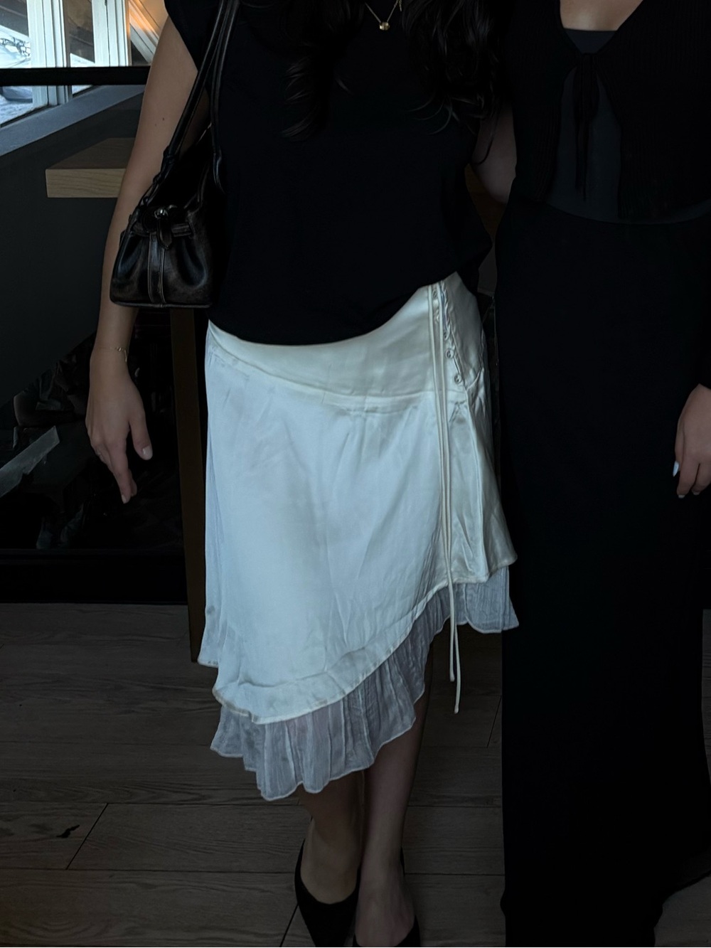 Princess Polly Rosemead Layered Asymmetric Satin Skirt